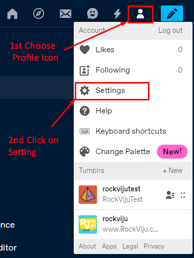 Tumblr Setting